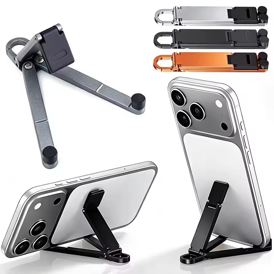 Taco Stand Holder - Soporte plegable para teléfono con llavero,