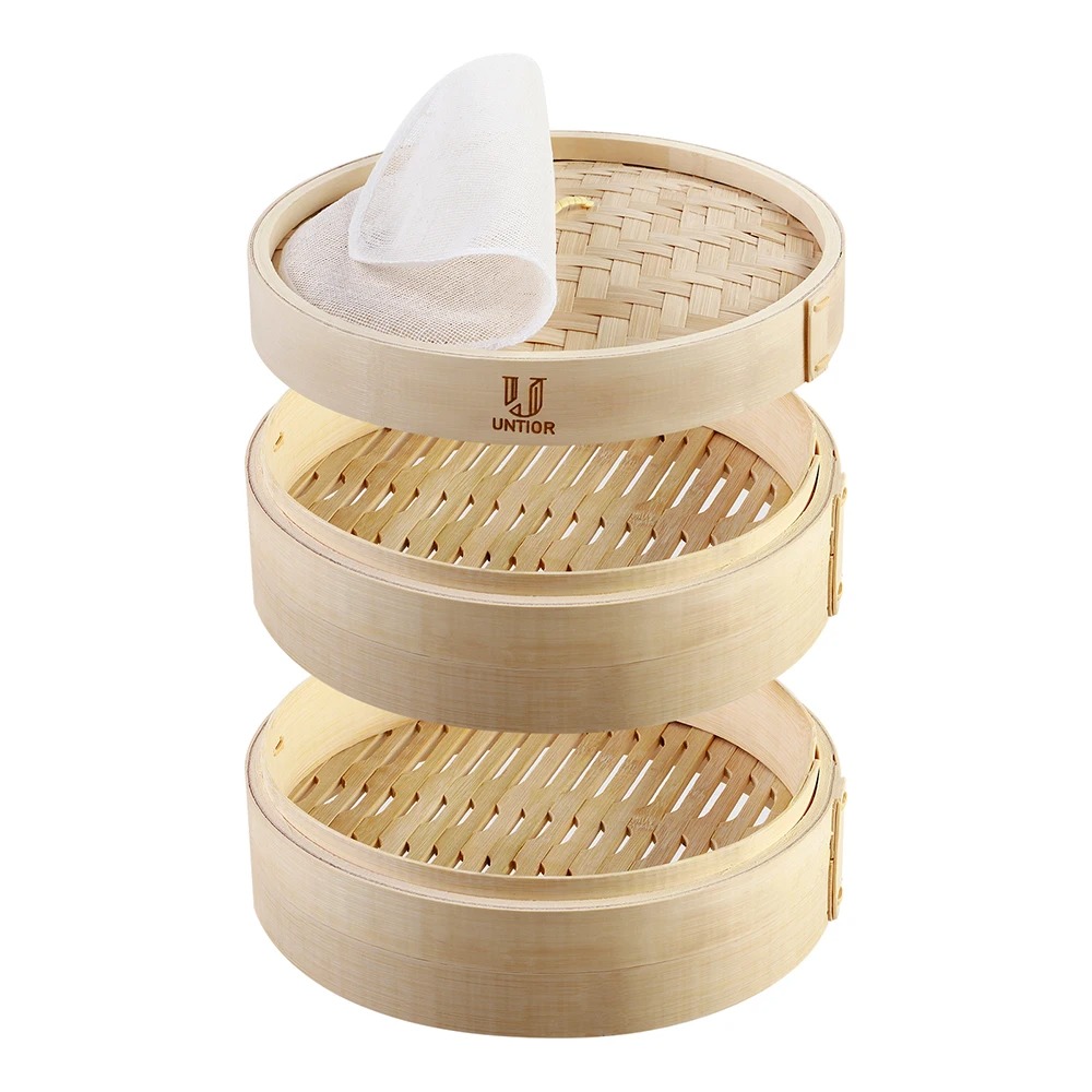 Bao Steamer Bamboo - Cesta de vapor de bambú con