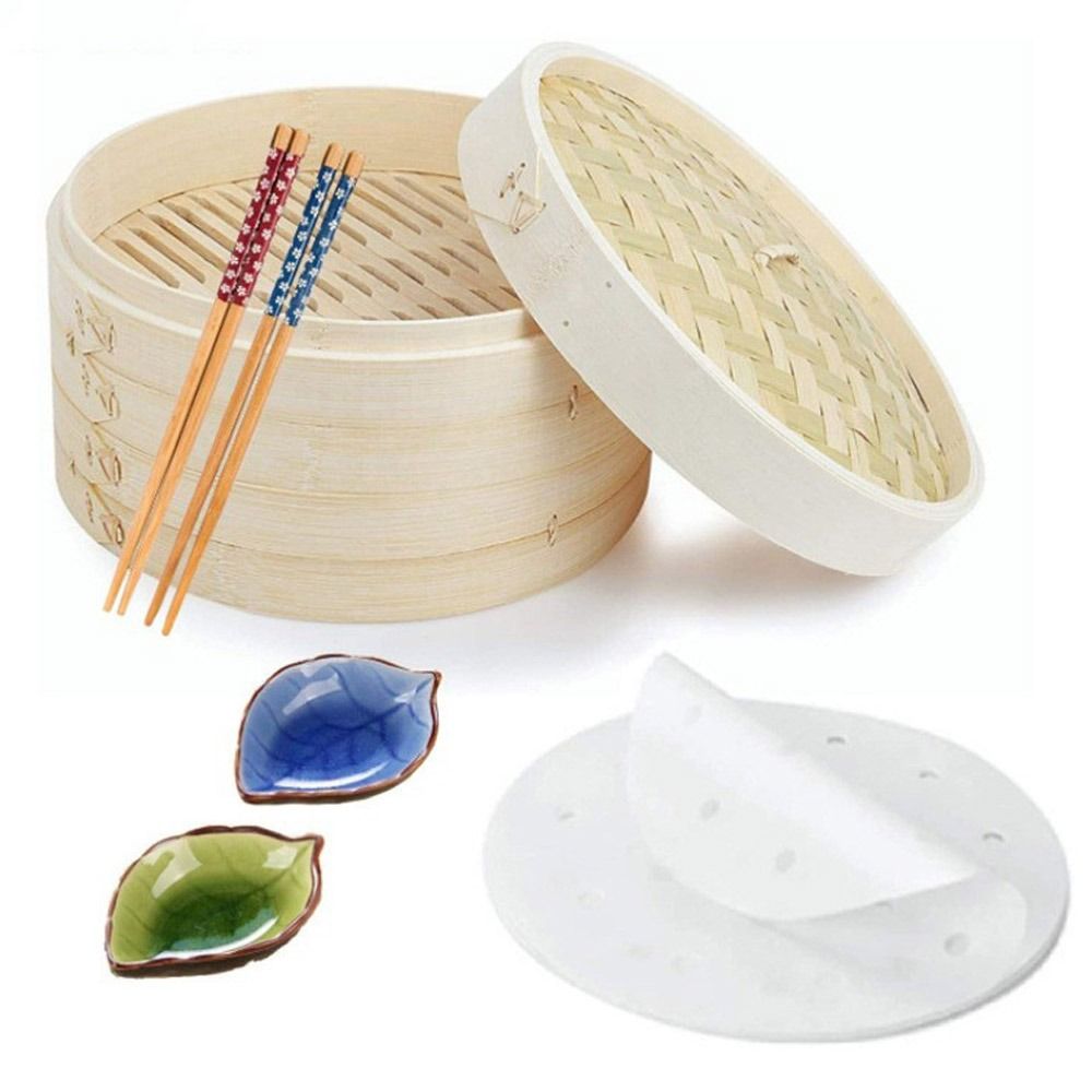 Bao Steamer Bamboo - Cesta de vapor de bambú con