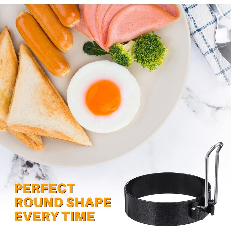 Molde de anillo de huevo, sart - Mini Pancake Griddle reseña y precio