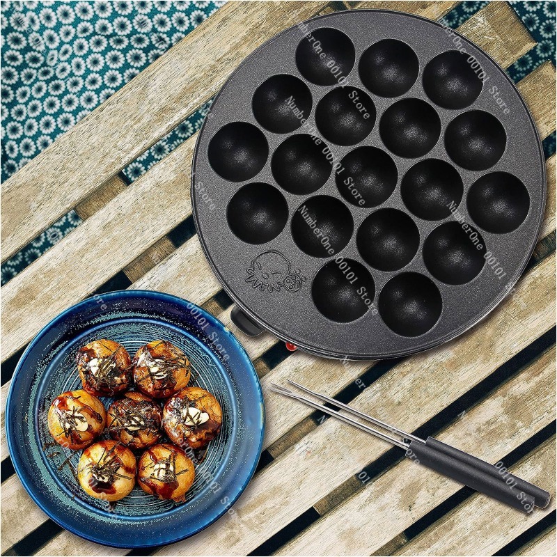 Máquina Eléctrica para Hacer B - Takoyaki Grill Plate reseña y precio